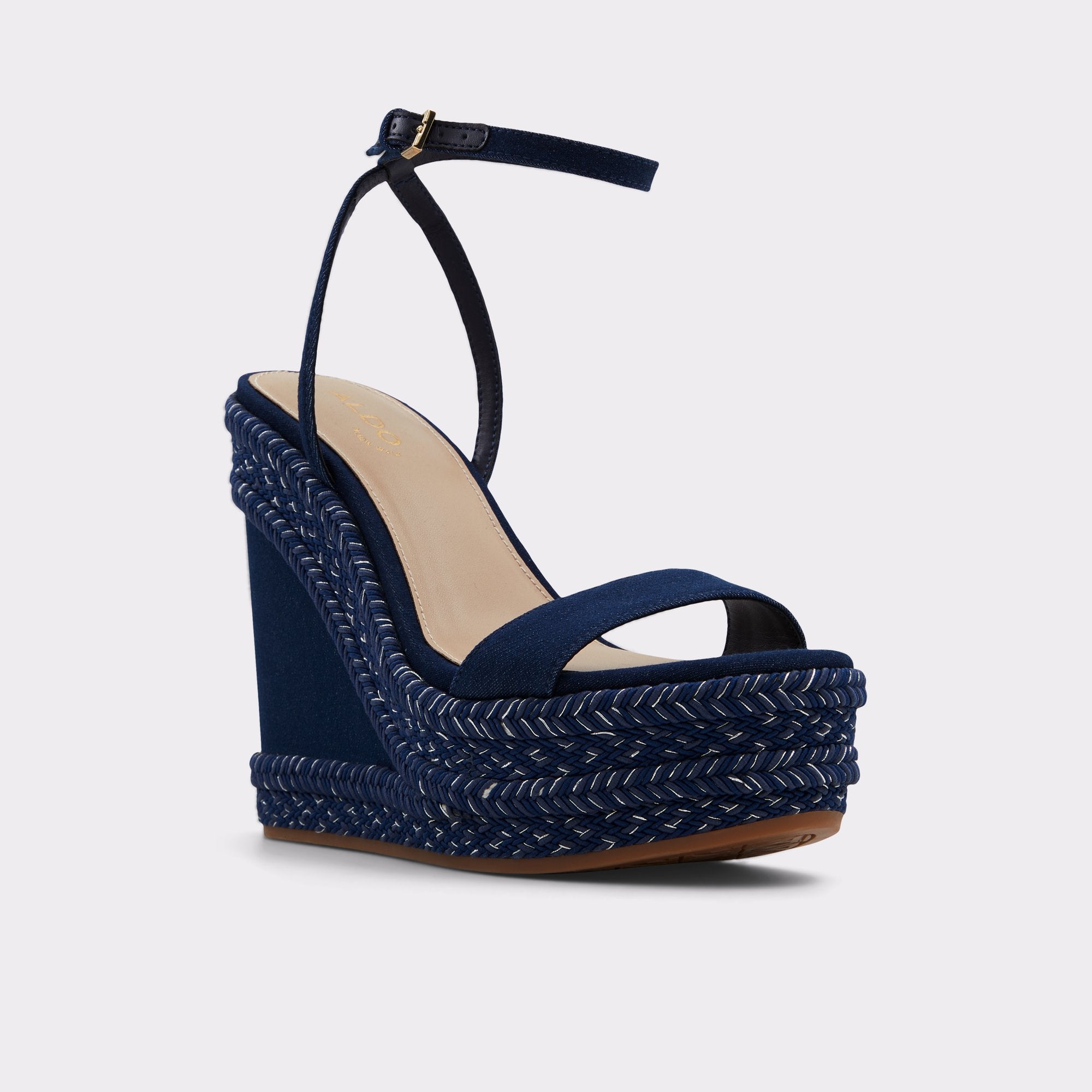Aldo Marysol sandales compensées denim femme