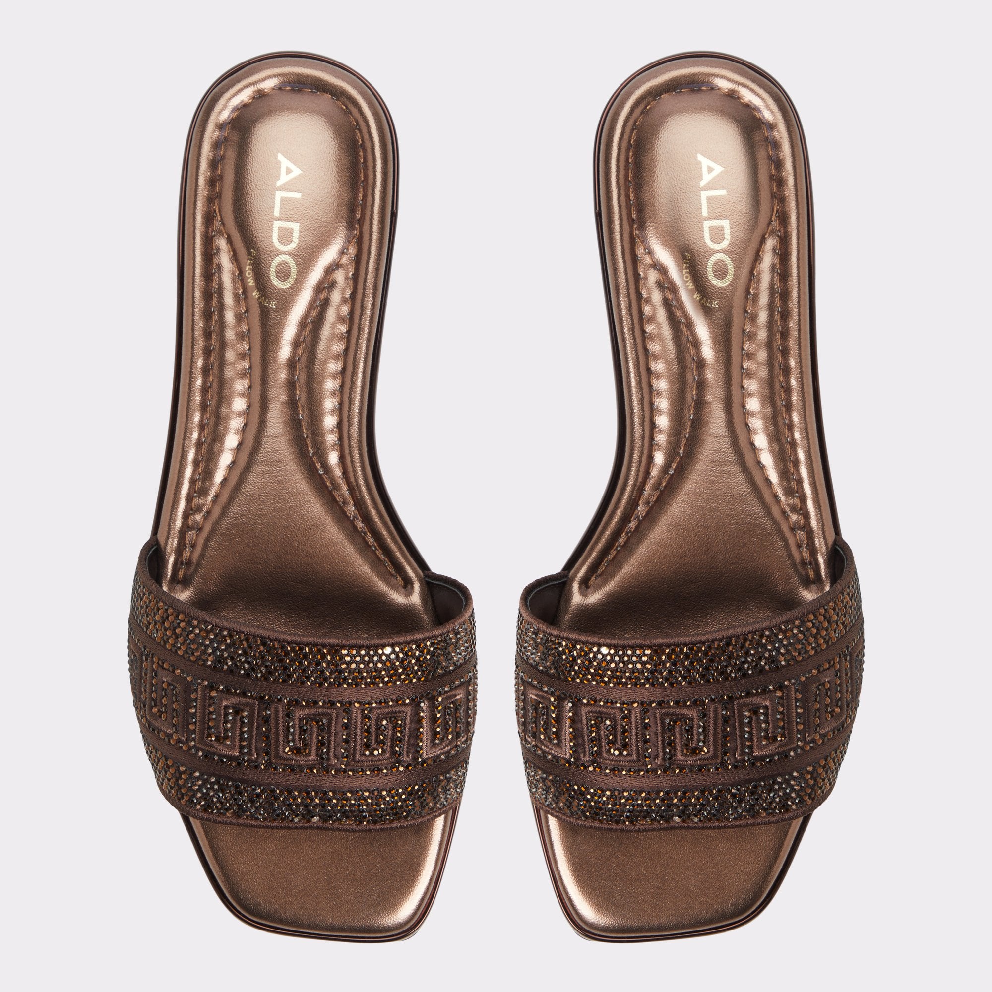 ALDO Oceania sandales plates marron