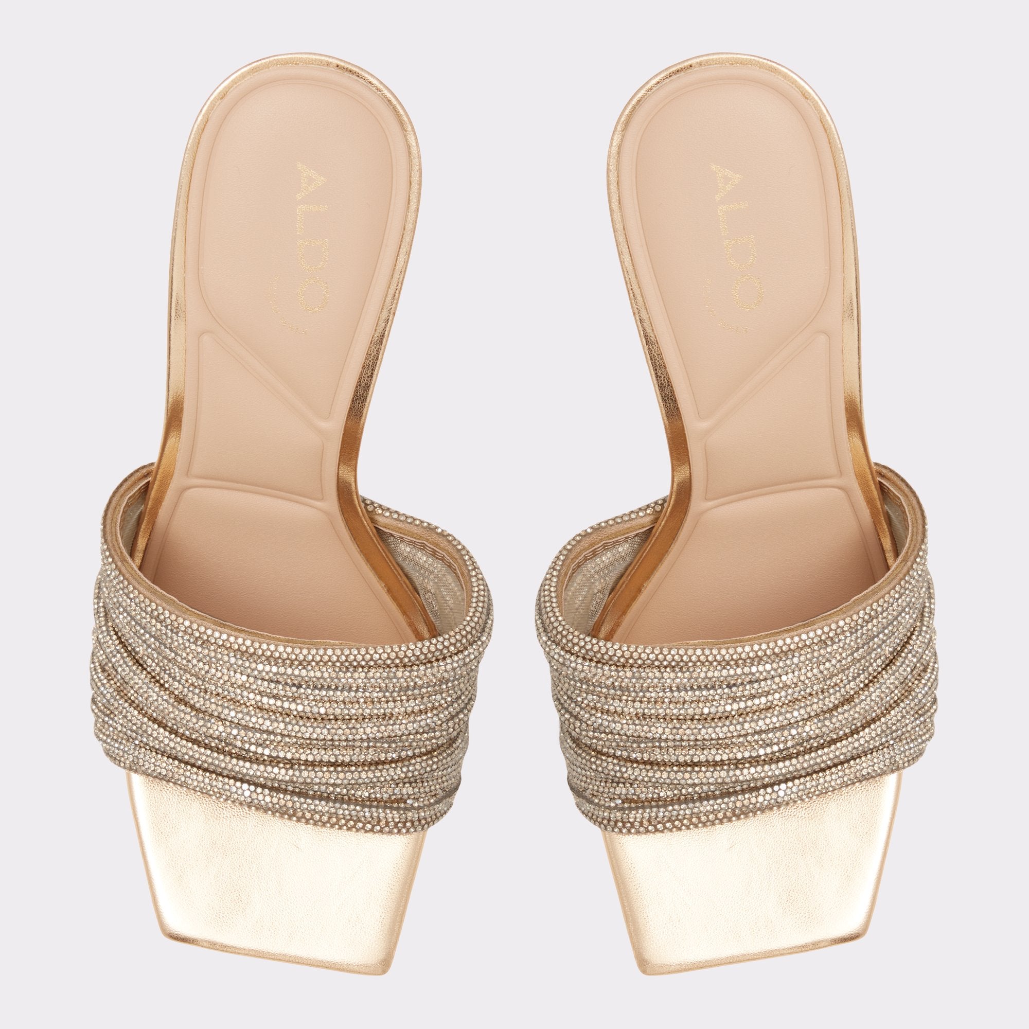 ALDO Marielle mules à talon doré strass