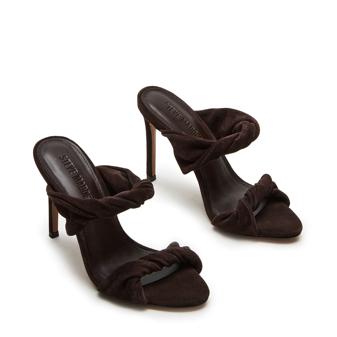 Steve Madden Trophy sandale talon daim marron