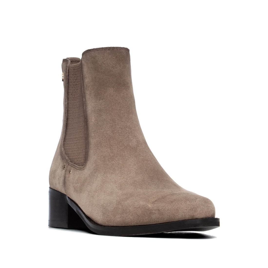 Carmela 16414302 bottine chelsea taupe cuir talon bas