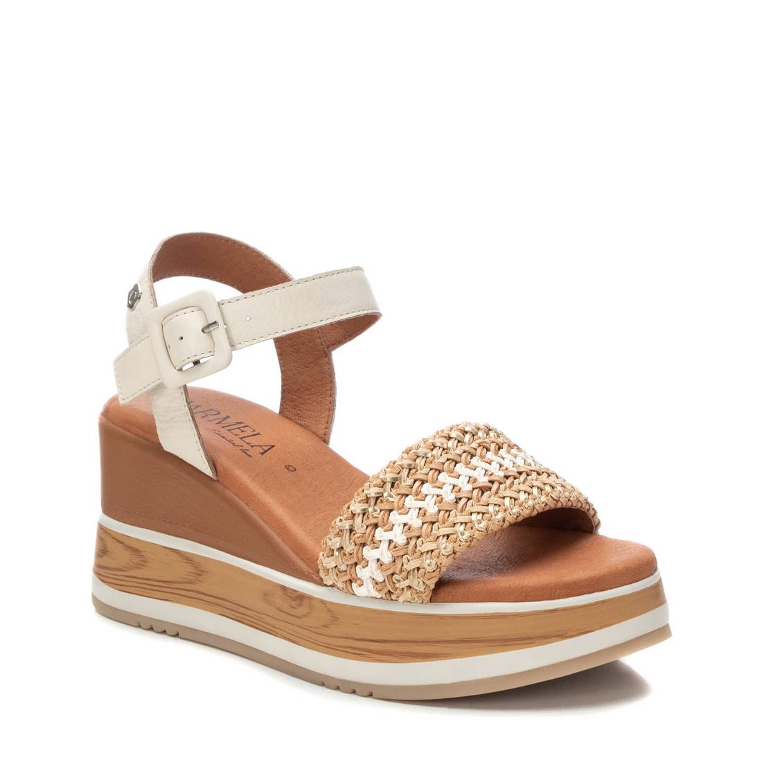 Carmela 16058902 sandales compensées cuir marron