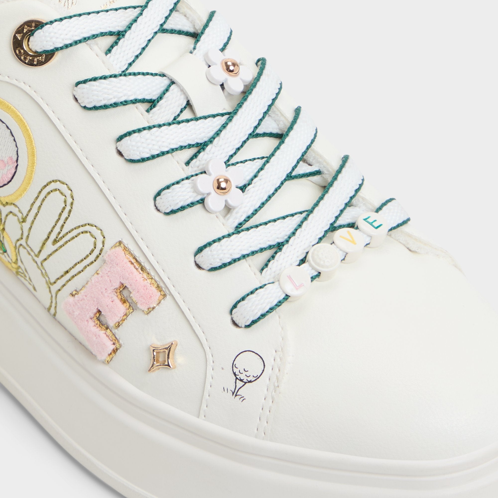 ALDO Foremore sandales plateforme cuir patchs