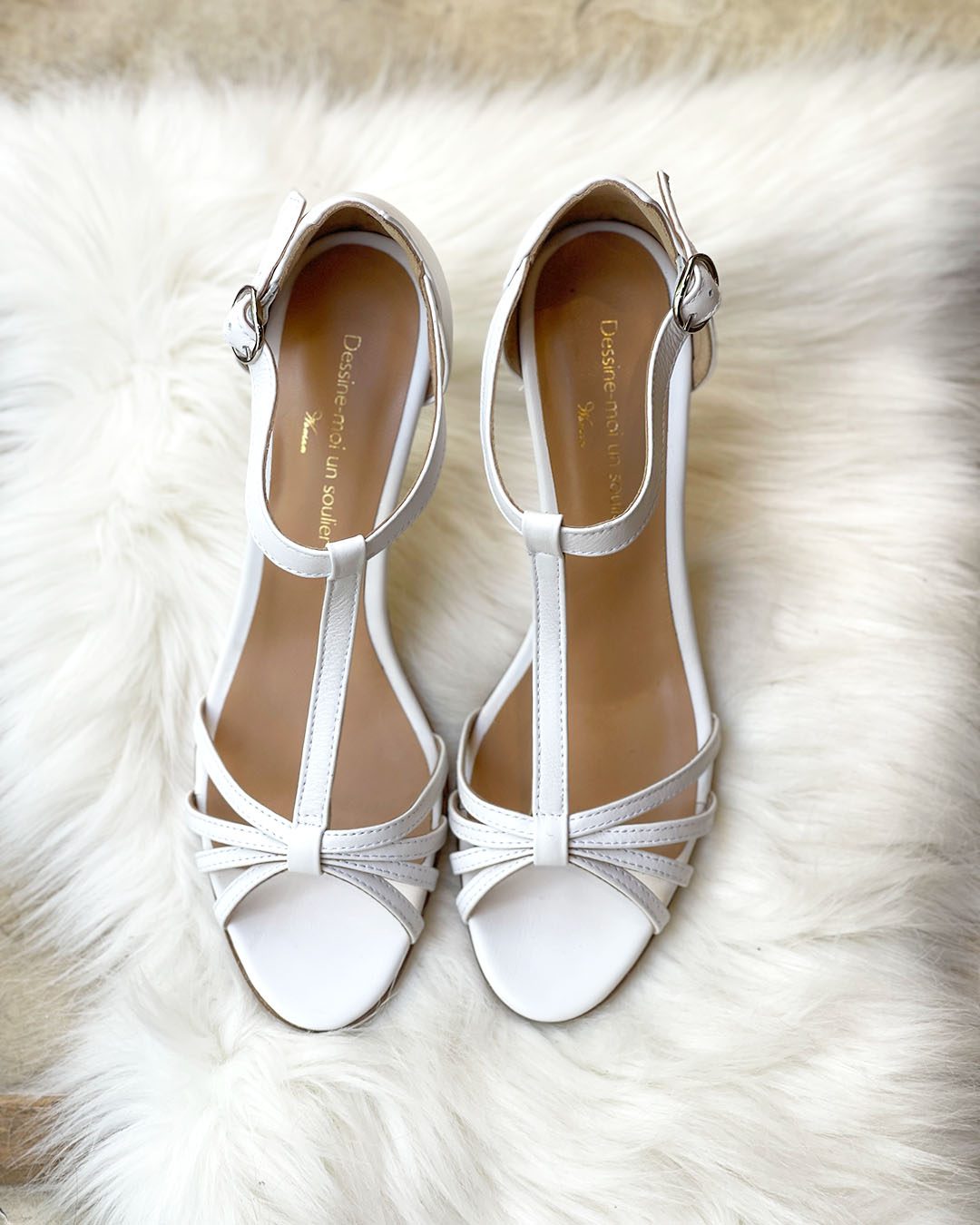 Dessine Moi Un Soulier Chloé cuir blanc sandale 40 41