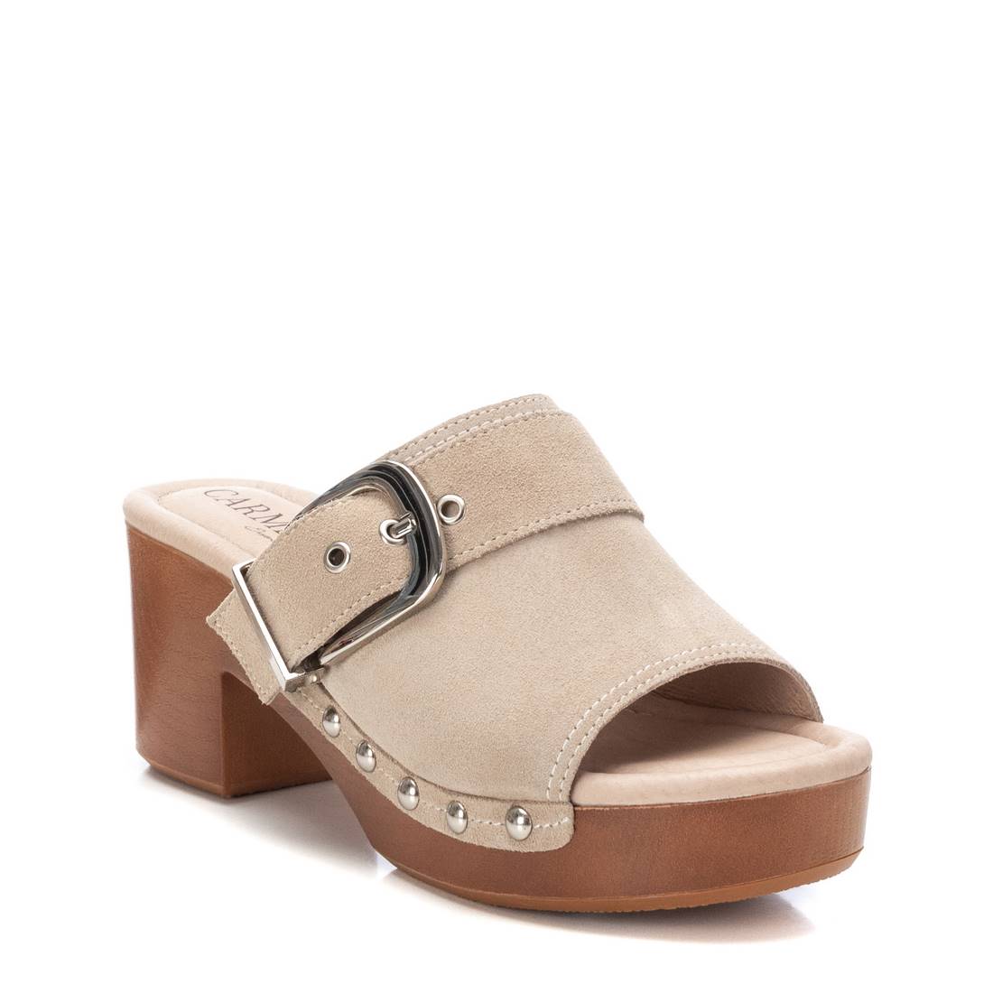 Carmela 16073605 sabots femme blanc cuir
