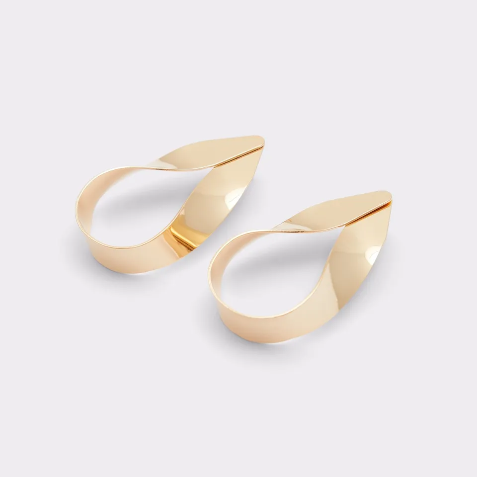 Aldo Zelma boucles d'oreilles pendantes dorées