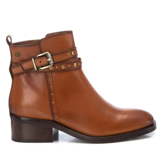 Carmela 16171302 bottine marron cuir talon bas