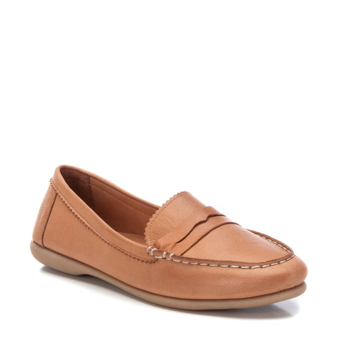 Carmela 16061104 mocassin plat marron cuir