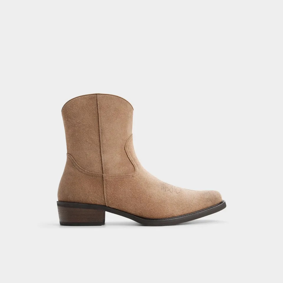 Aldo Wally bottines western suède beige