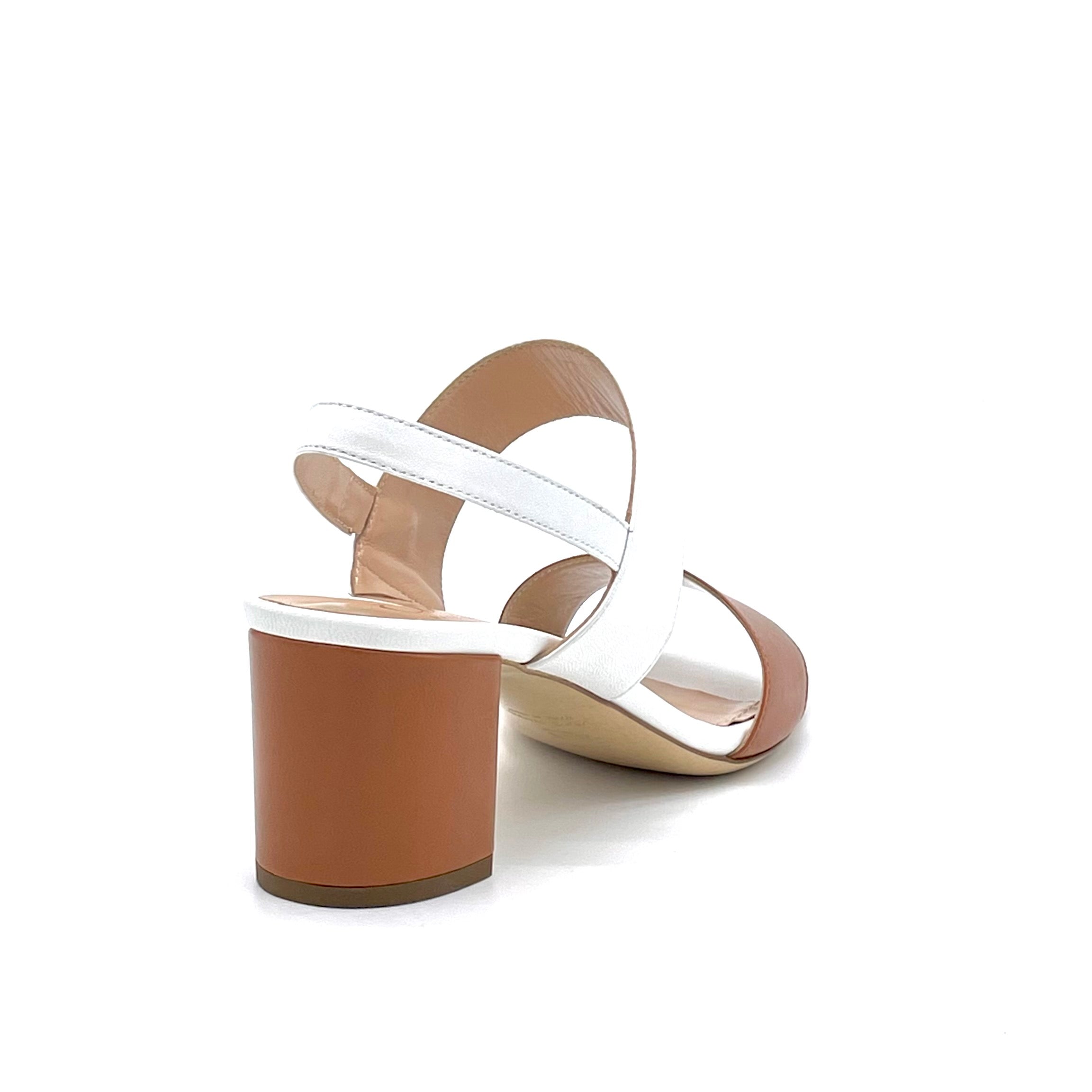 Elata Aestas 11139F sandales cuir blanc talon 5,5 cm