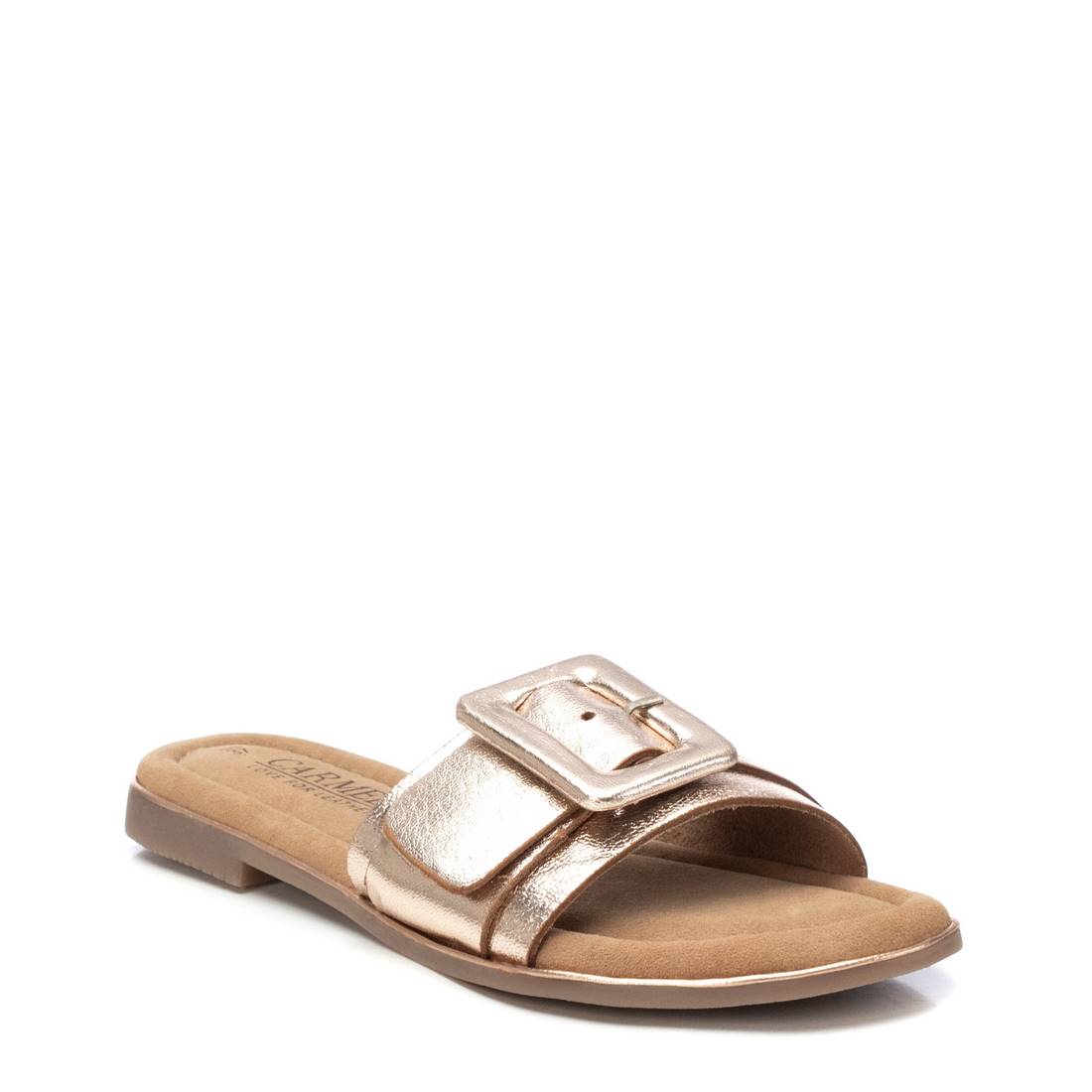 Carmela 16240602 sandale femme or cuir plate