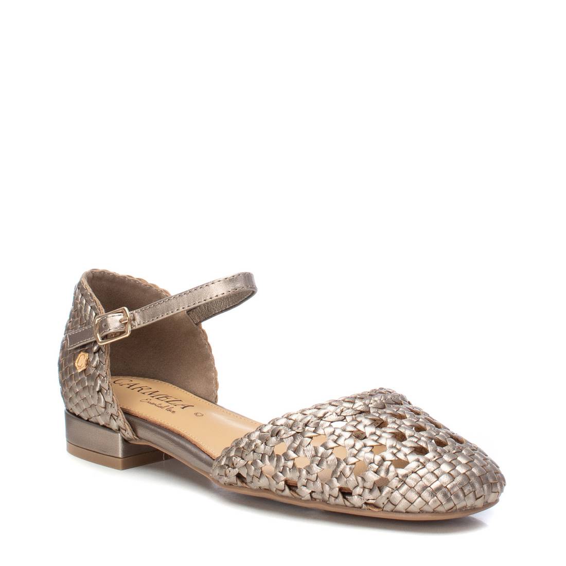 Carmela 16147102 ballerine cuir gris à bride