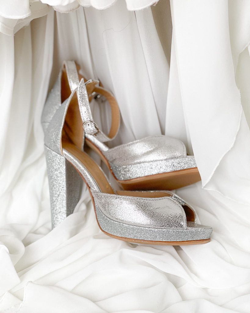 Dessine Moi Un Soulier Charlotte plateforme sandale argent 35 paillettes