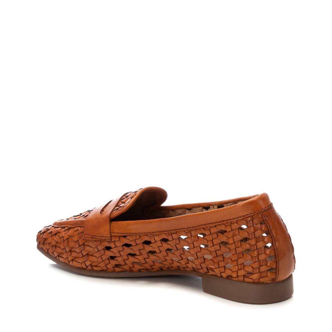 Carmela 16241002 mocassin femme cuir camel tressé