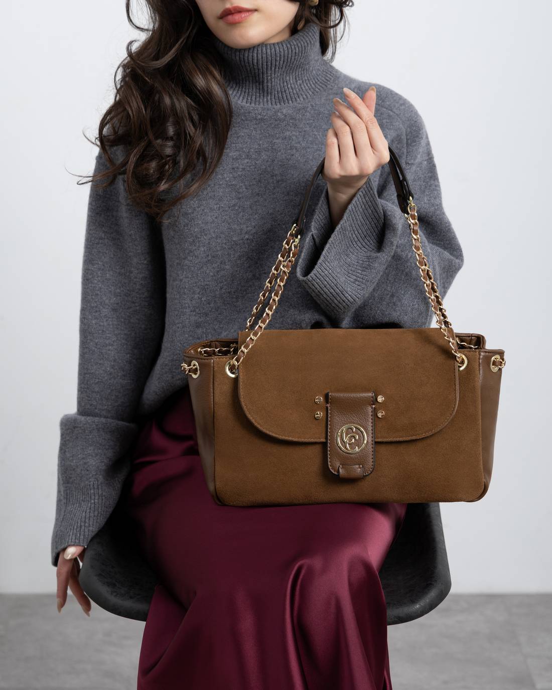 Carmela 18616002 sac bandoulière femme camel cuir