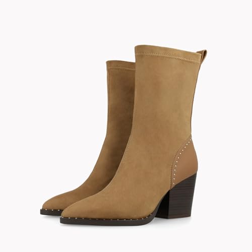 LODI A-CEI5732 bottines cuir camel à talon