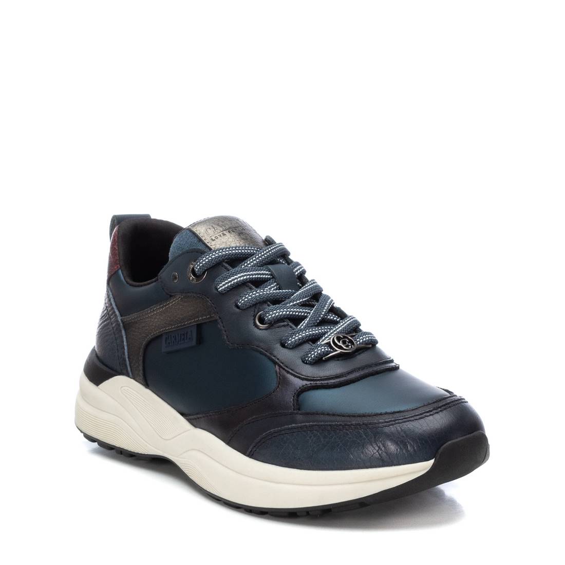 Carmela 16183901 baskets femme cuir bleu