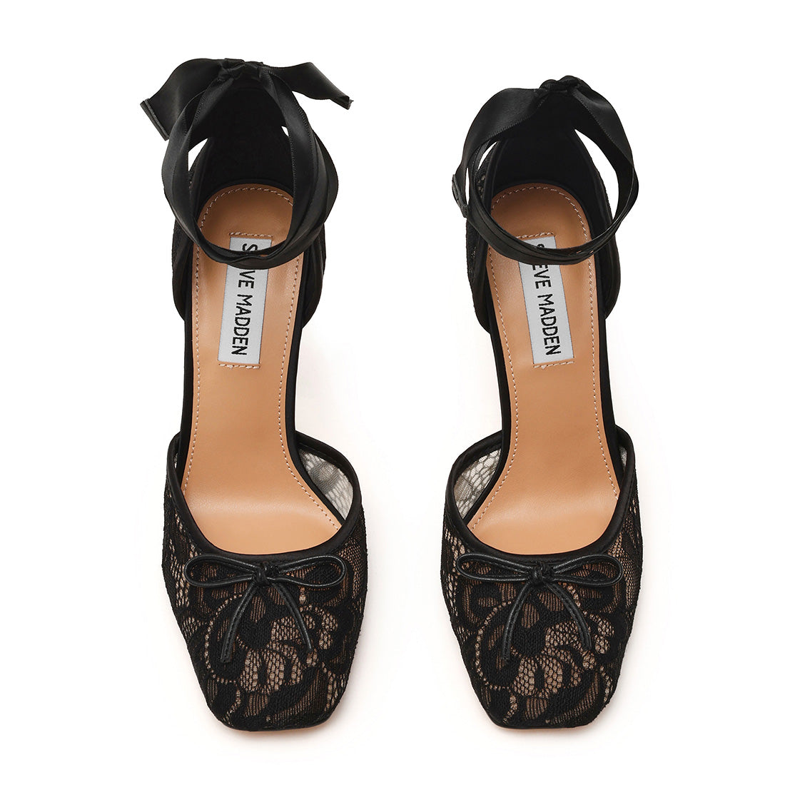 Steve Madden Larina escarpin noir dentelle talon 10 cm