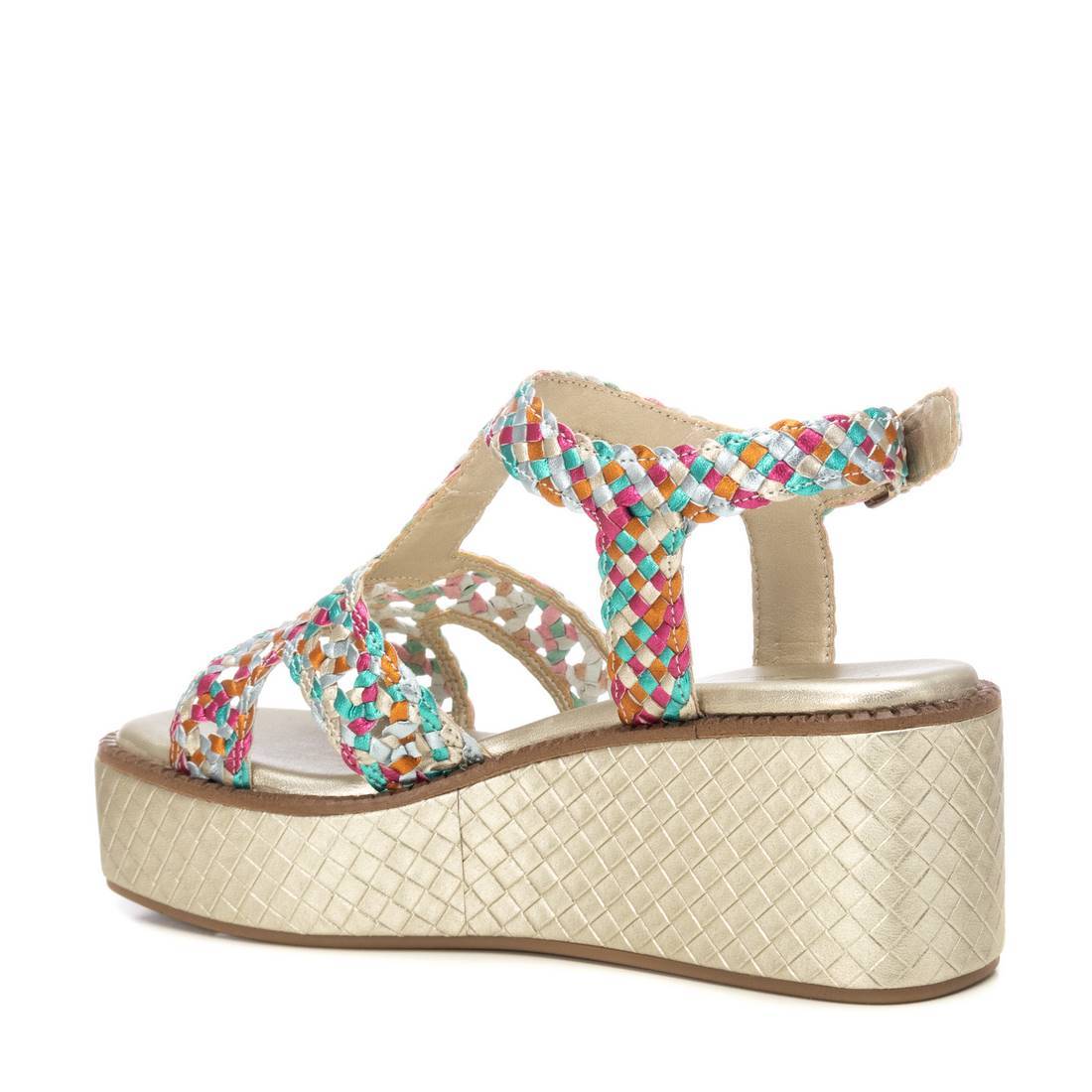 Carmela 16223106 sandale femme multicolore cuir compensée