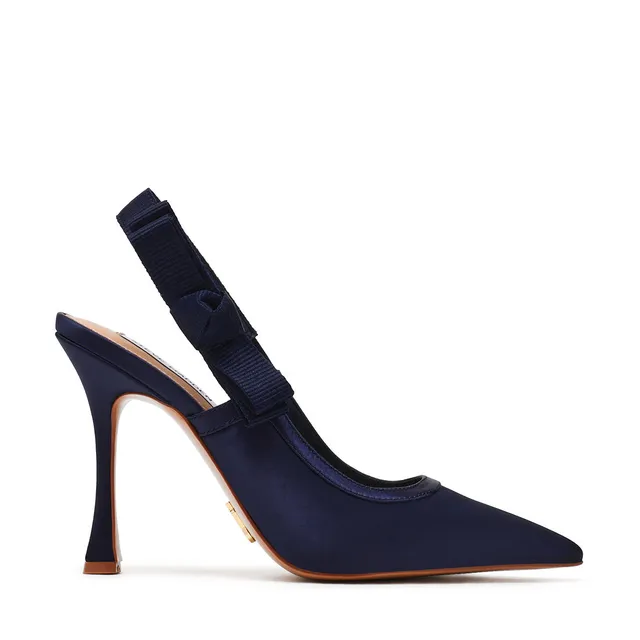 Steve Madden Brylie escarpin satin bleu marine