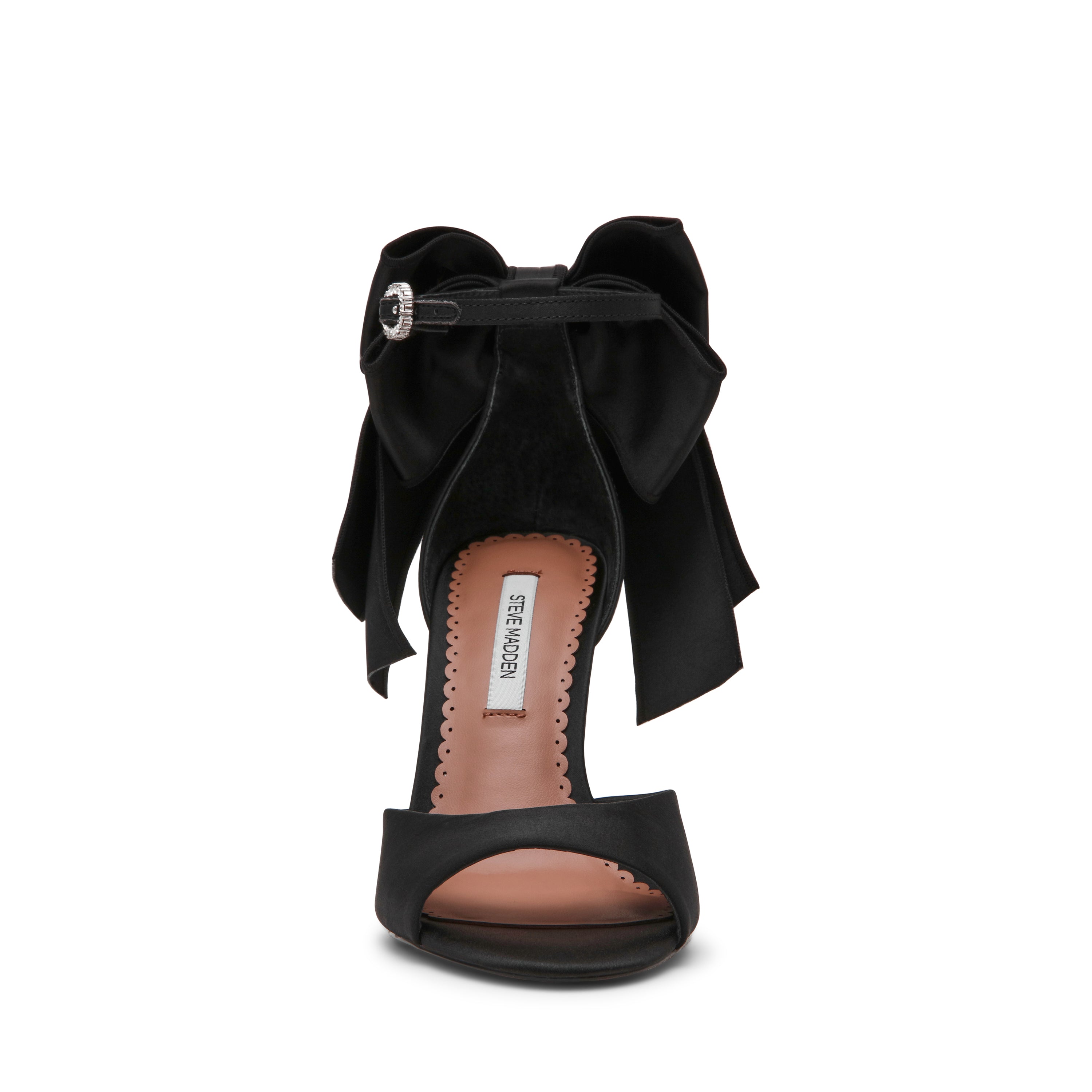 Steve Madden Bougie sandales satin noir talon 8 cm