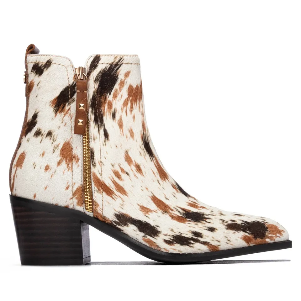 Carmela 16438602 bottines cuir marron léopard