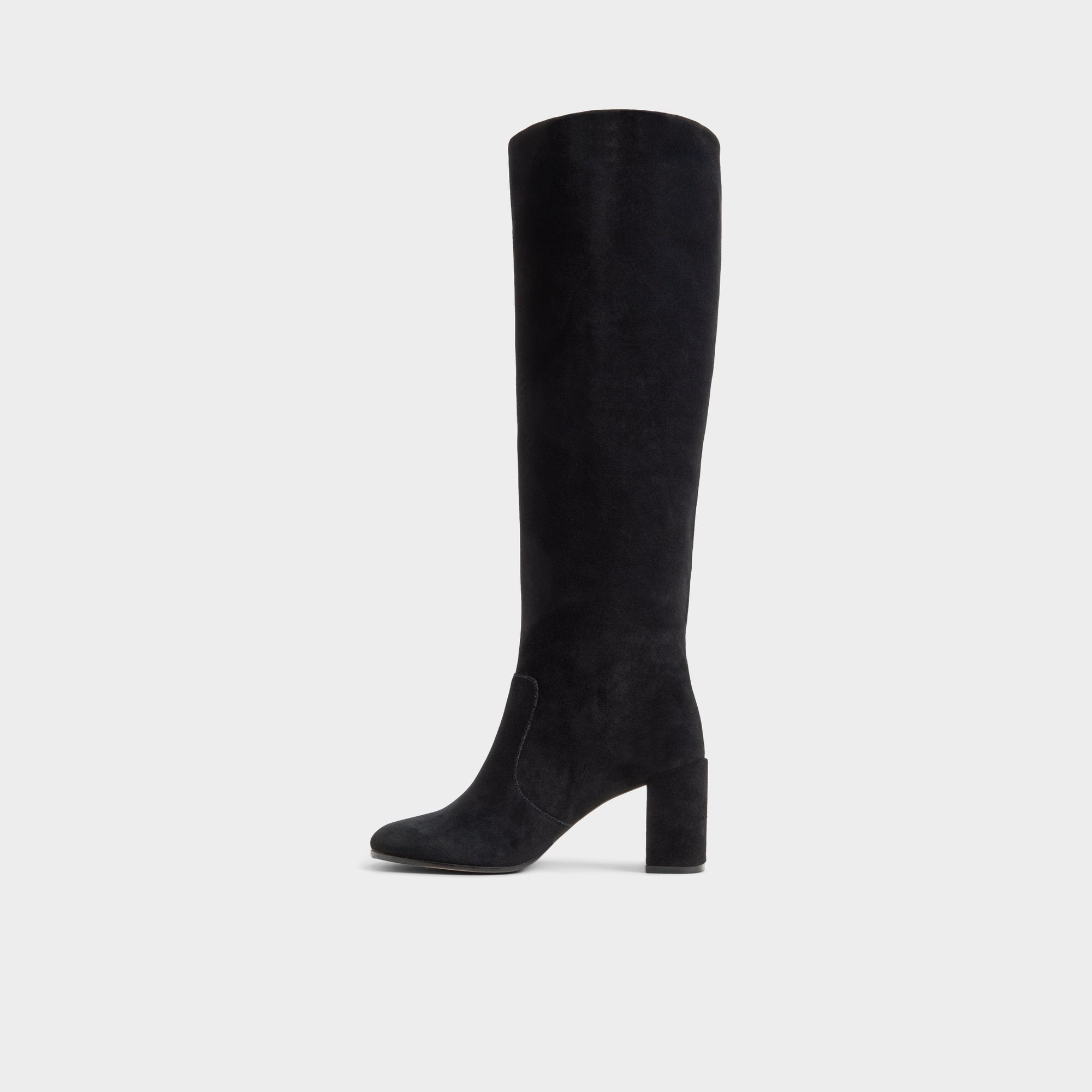 ALDO Seline bottes hautes noires talon plat