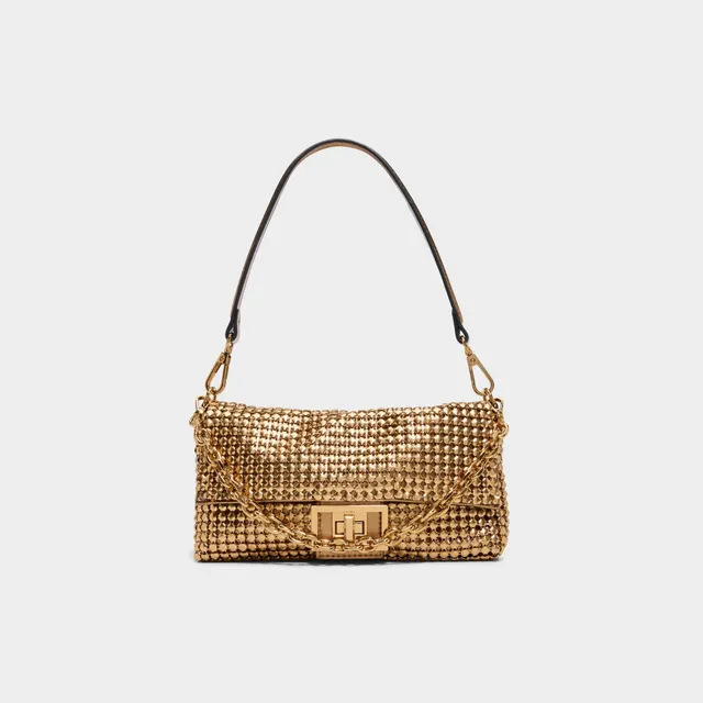 Aldo Caiseyyx sac à main doré strass soirée