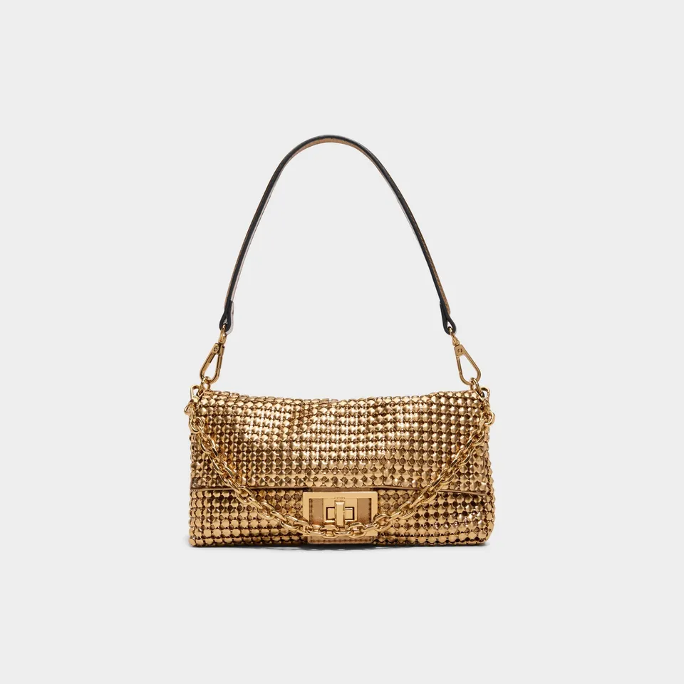 Aldo Caiseyyx sac à main doré strass soirée