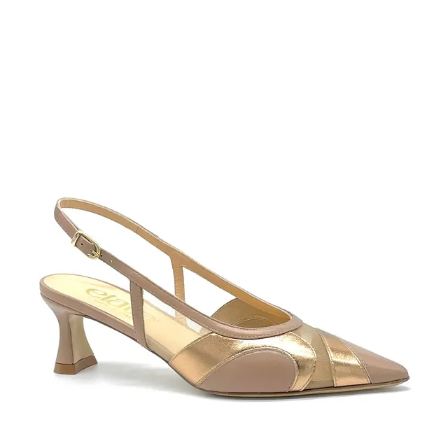 Elata 16145 slingback cannelle cuivre talon 5,5 cm