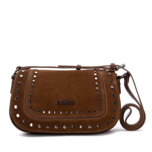 Carmela 18623602 sac bandoulière camel clouté