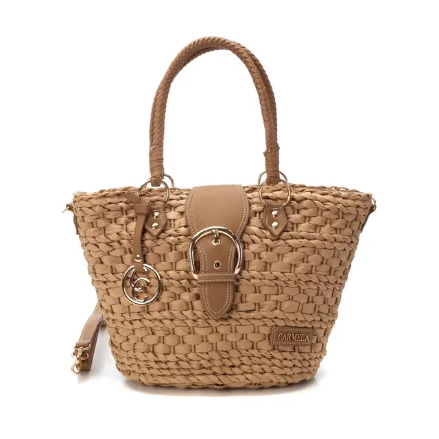 Carmela 186156 18615603 sac femme taupe rafia