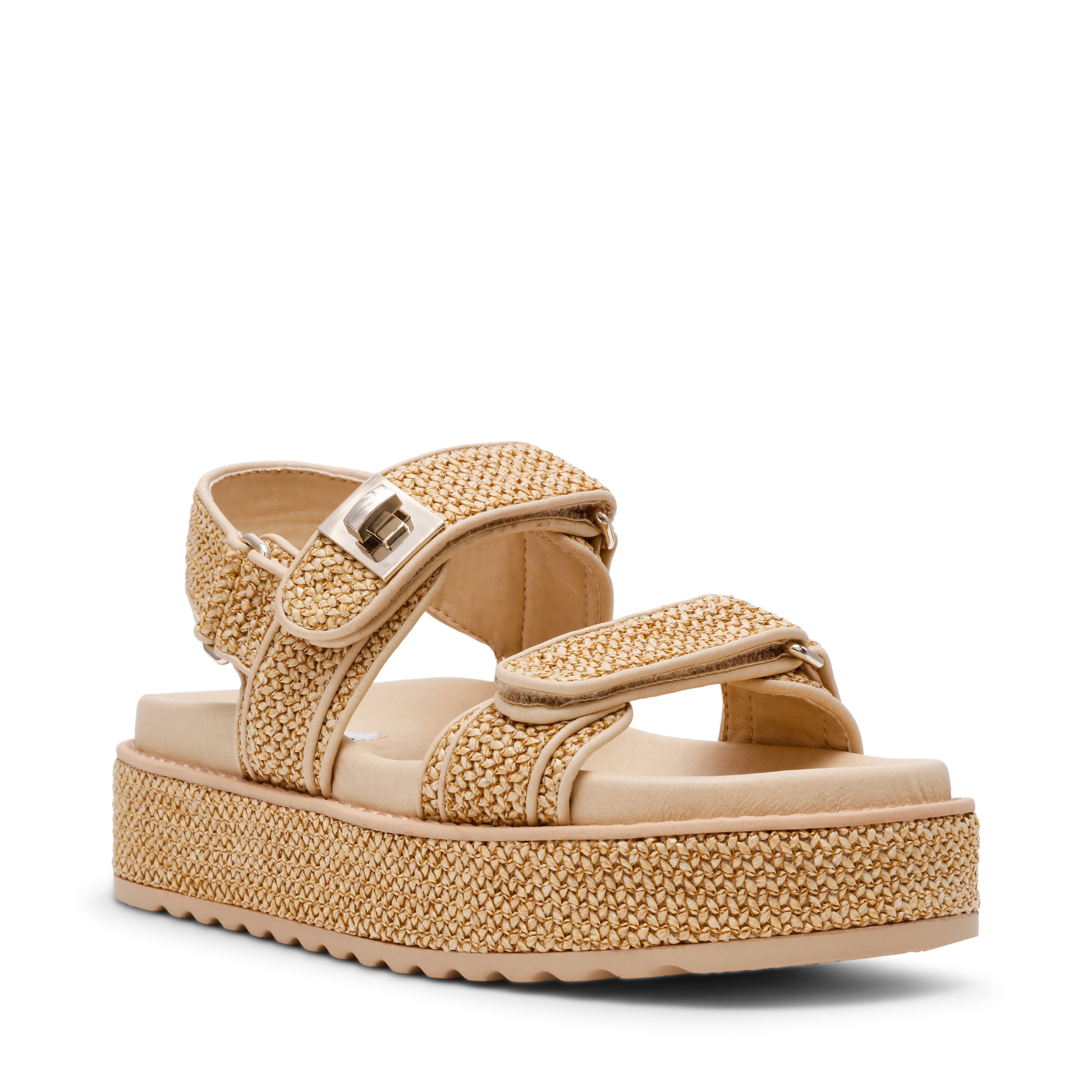 Steve Madden Bigmona sandale raphia naturel