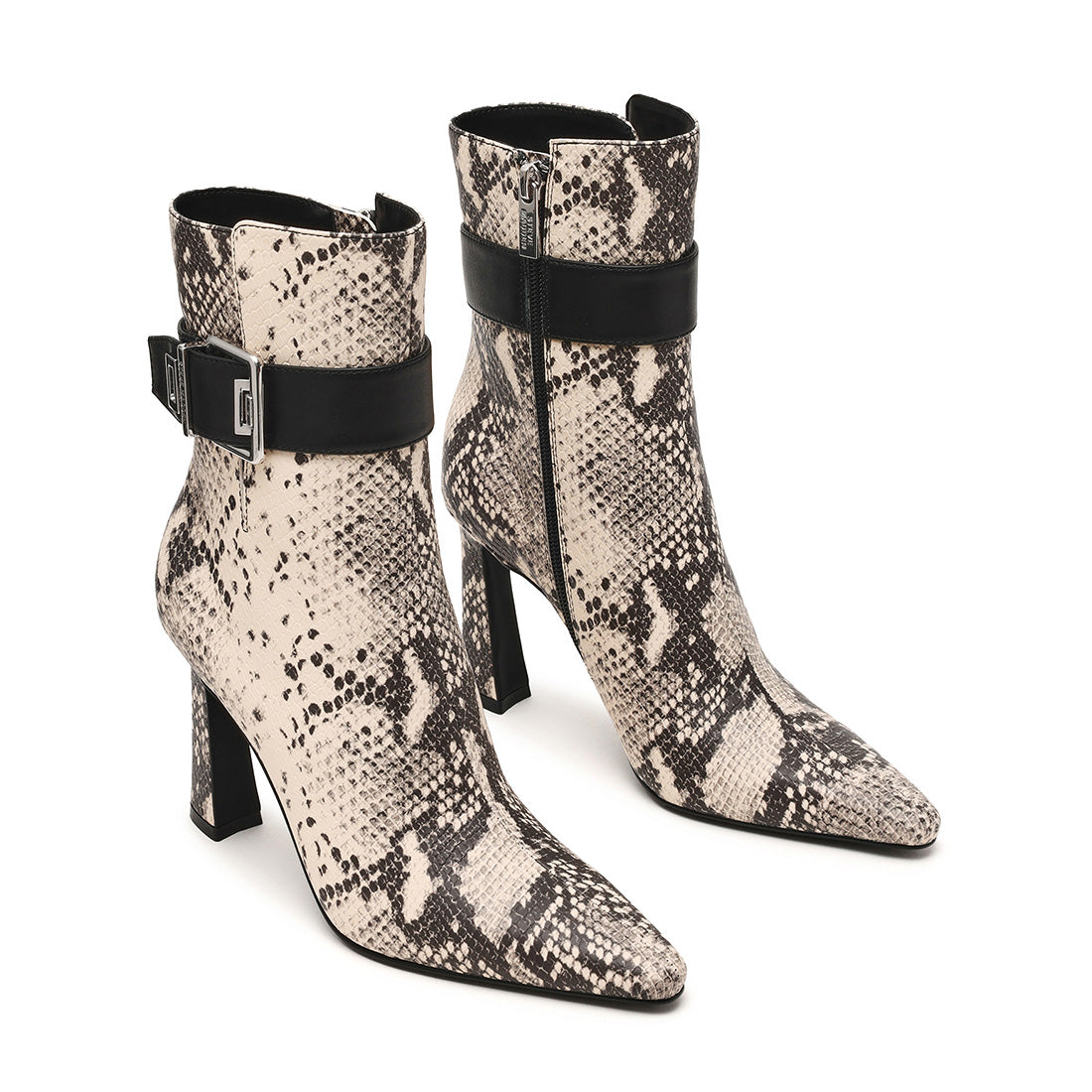 Steve Madden Sultri Bootie bottines serpent noir talon 8 cm