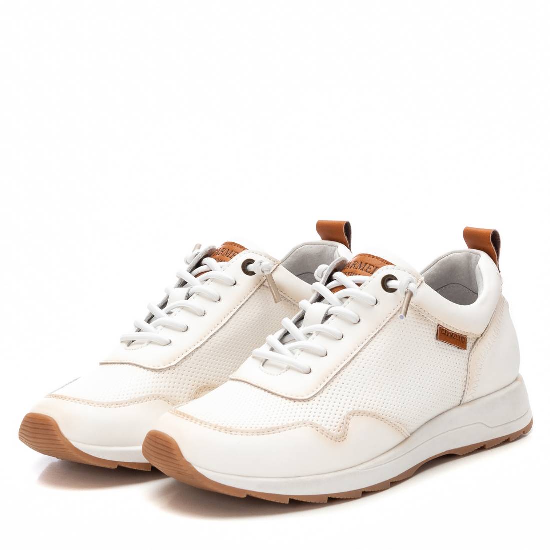 Carmela 16215201 basket cuir blanc