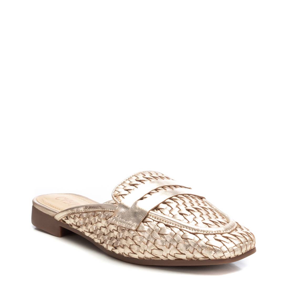 Carmela 16241103 sabot doré cuir tressé