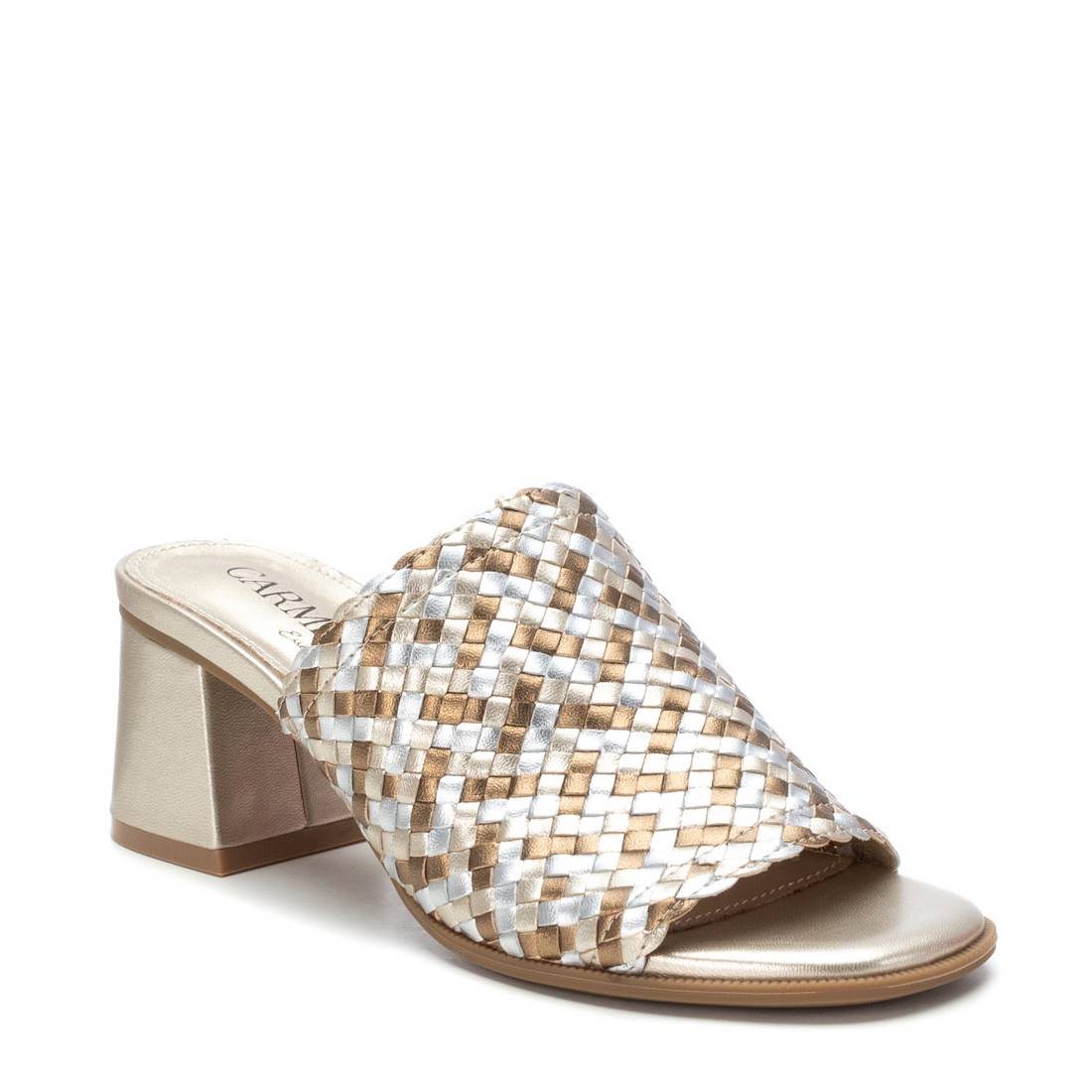 Carmela 16219101 sandale femme doré cuir talon