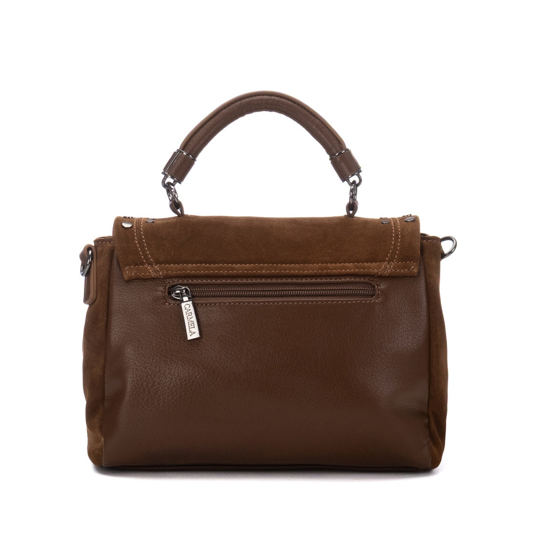 Carmela 18623501 sac bandoulière camel cuir suédé