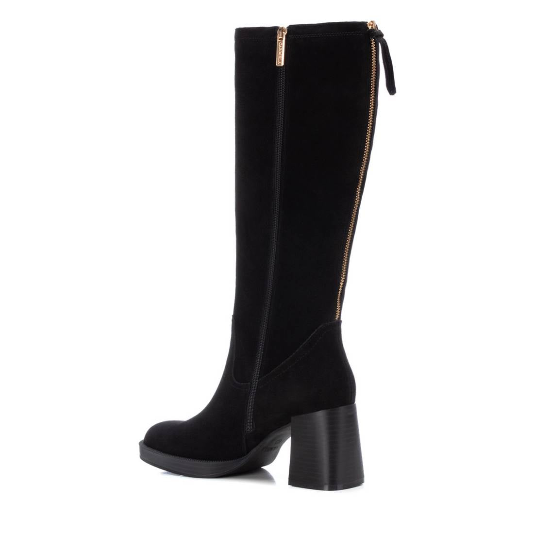 Carmela 16121701 bottes cuir noir talon 8 cm