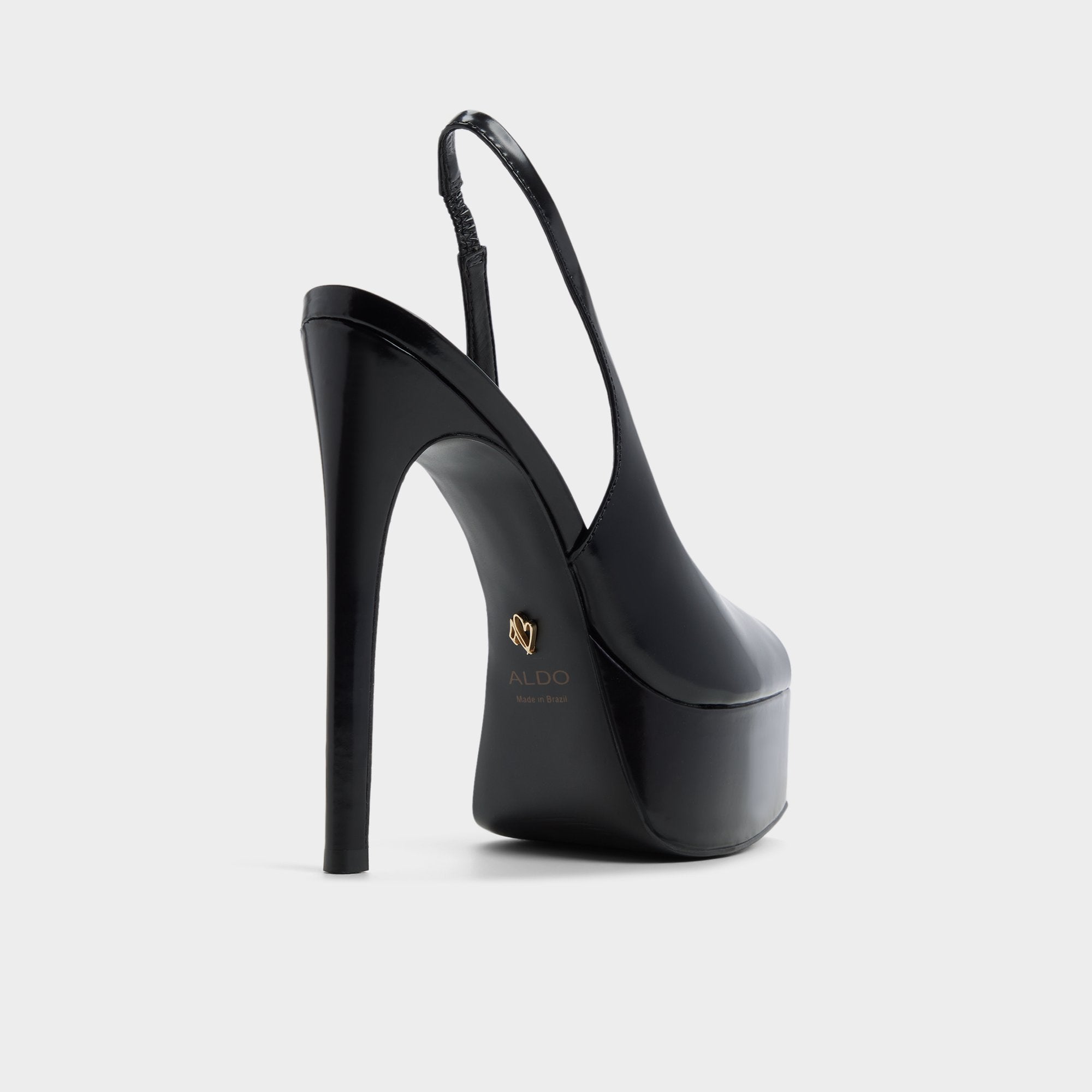 ALDO Thanlinie escarpins noirs plateforme cuir