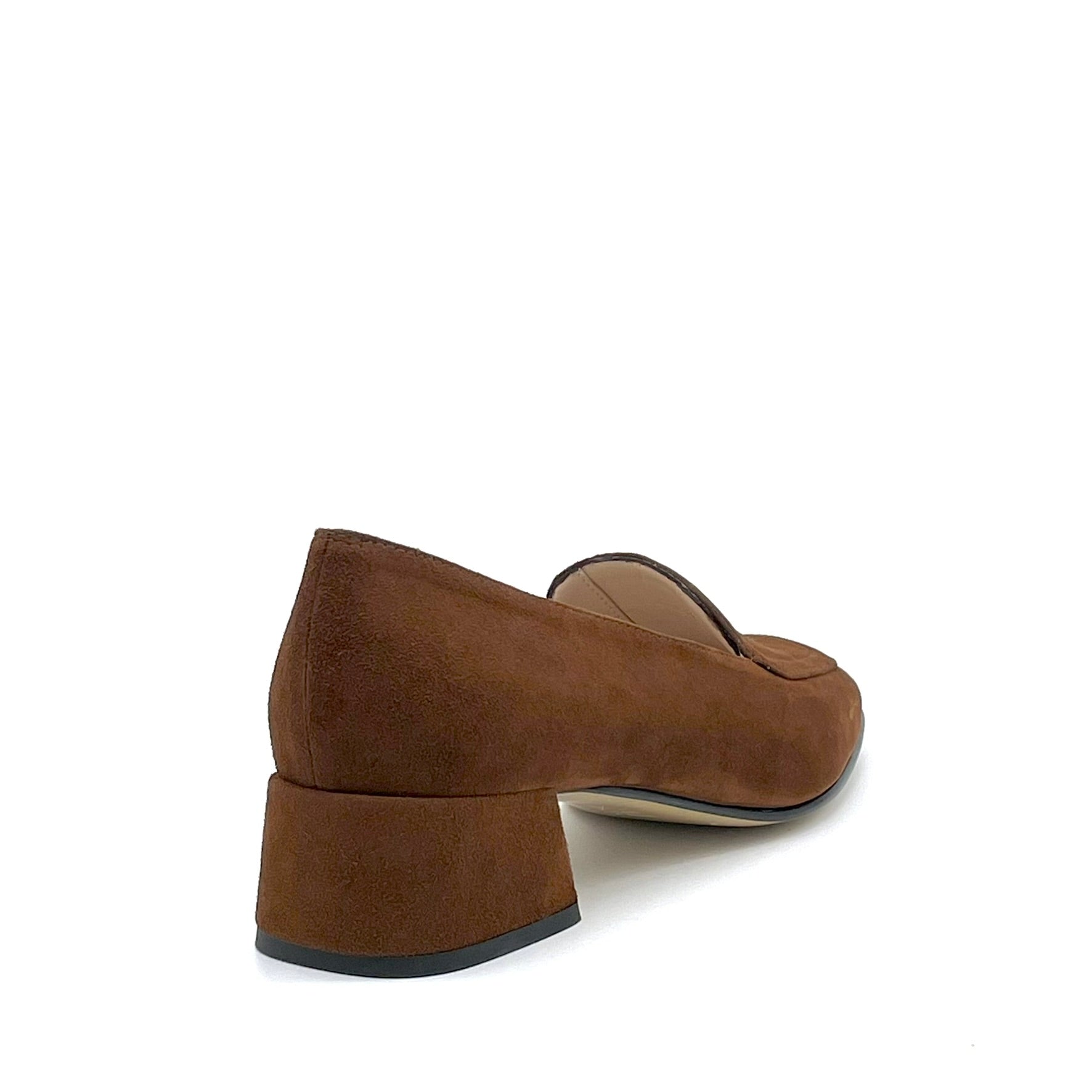 ELATA 55531 mocassin daim marron talon 3,5 cm