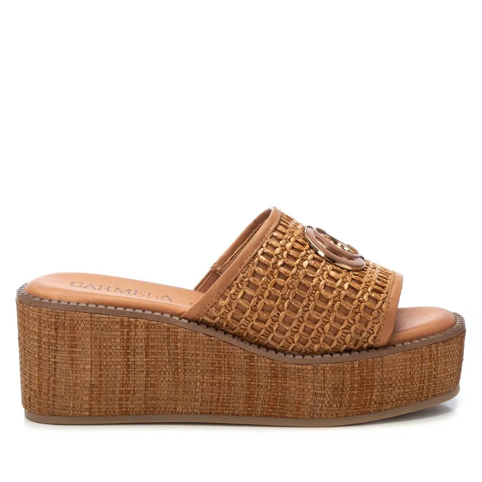 Carmela 16223502 sandale compensée camel 7 cm