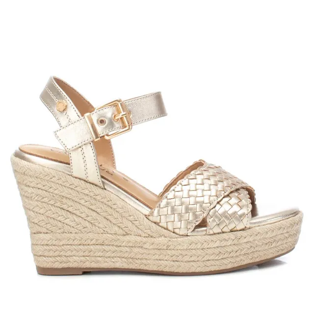 Carmela 161623 16162301 sandale cuir doré compensée