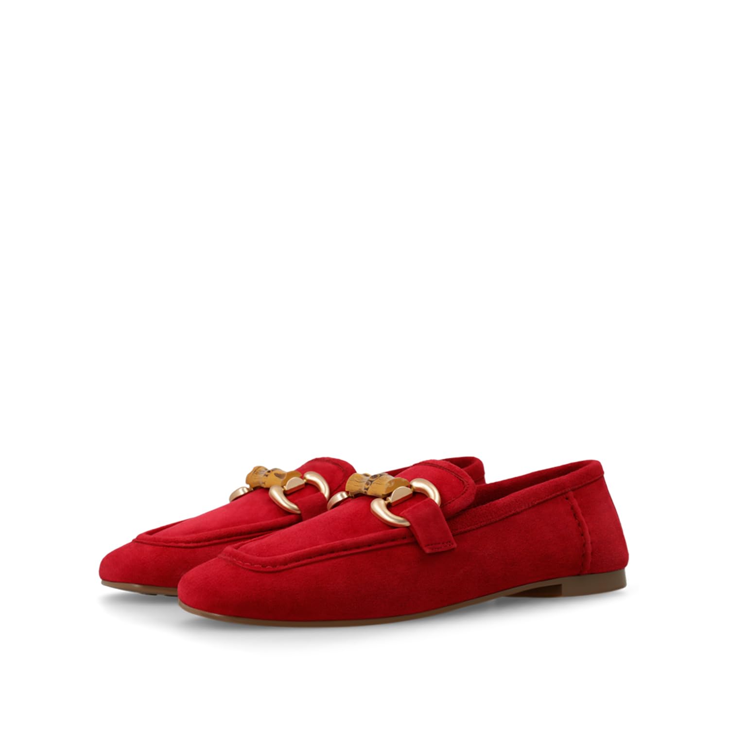 LODI BE5454 mocassins cuir rouges femme