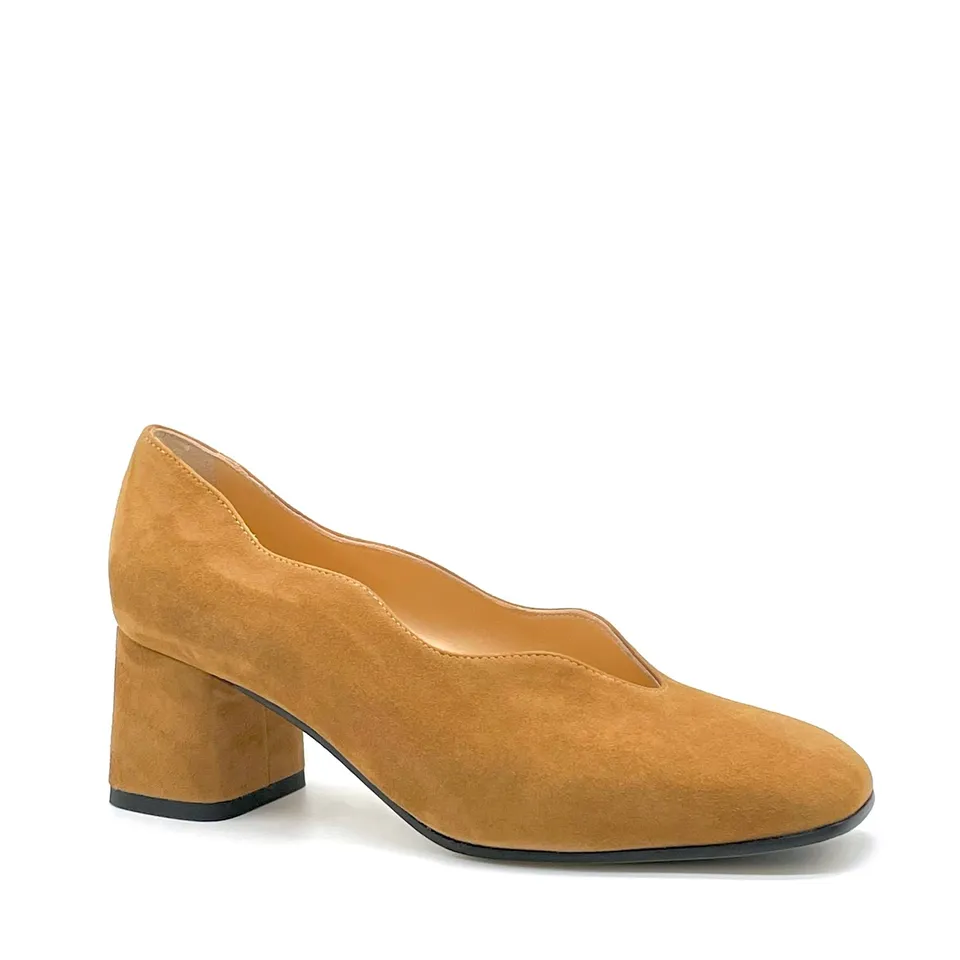 ELATA 55520 escarpin daim ambre pointure 37