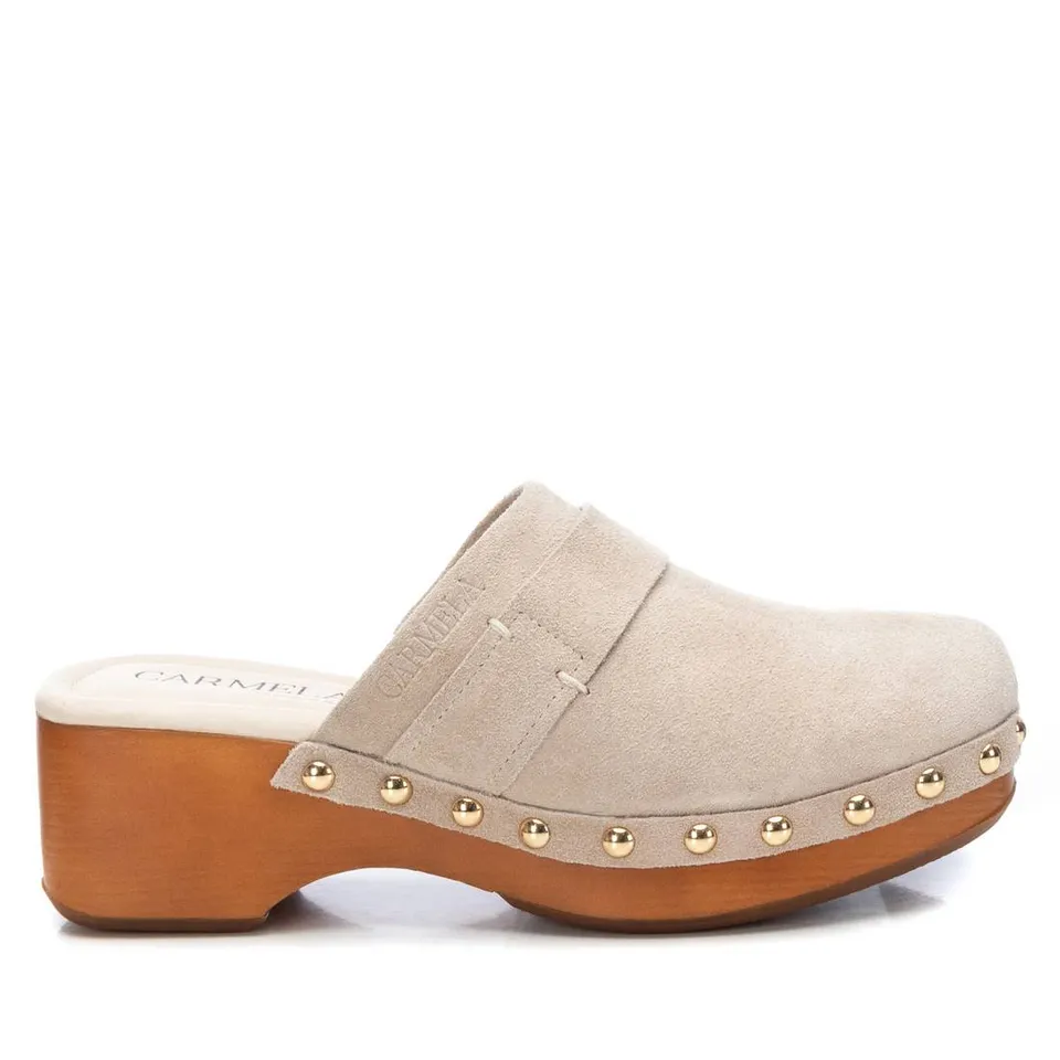 Carmela 16045205 sabots cuir blanc talon 5 cm
