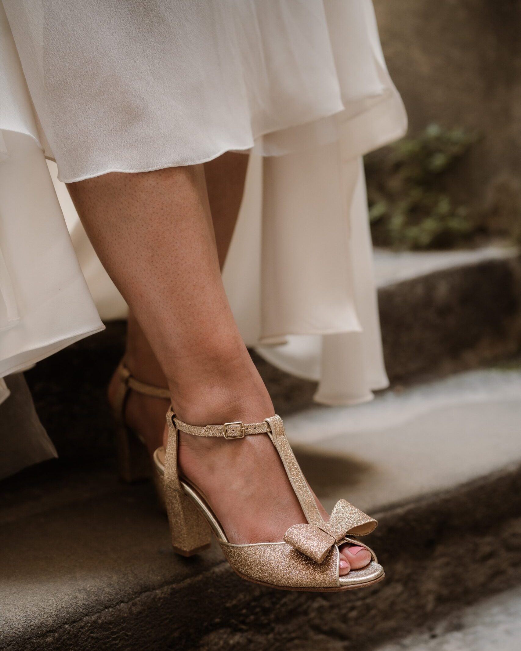 Dessine Moi Un Soulier Charlotte sandales paillette champagne irisé