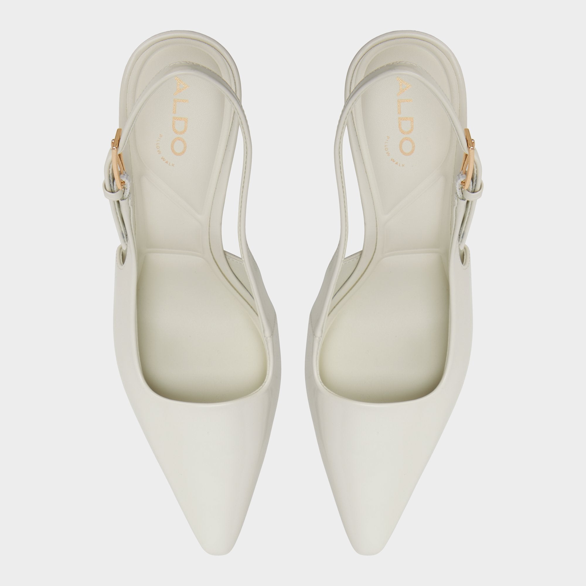 Aldo Marysa Escarpins Slingback Blancs Bride Arrière