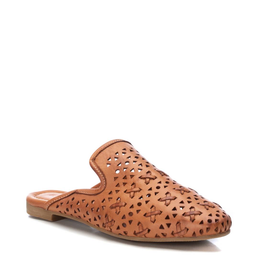 Carmela 16073401 sabot cuir marron ajouré