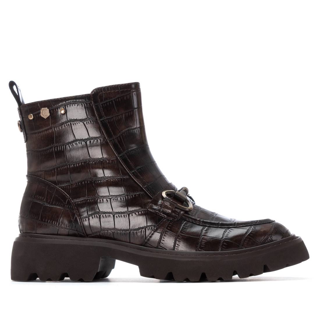 Carmela 16254802 bottines marron chaîne fermeture éclair